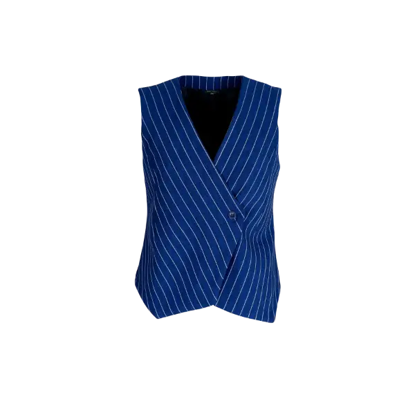 Billede af Black Colour Chicago Vest Blue Stri