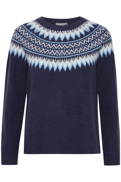 Billede af Fransa Isabella Pullover Blue Print