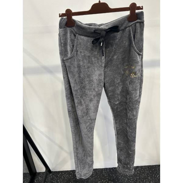 Billede af Marta Beverly Velour Pants Grey