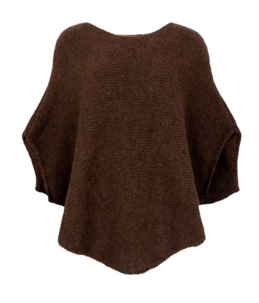 Billede af Black Colour Bella Poncho Coffee