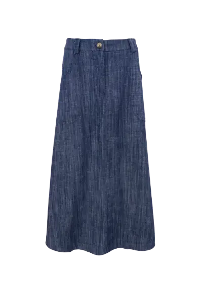 Billede af Black Colour Box Skirt Denim