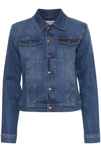 Billede af Pulz Katja Denim Jakke Medium Blue