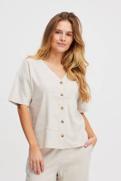 Billede af Pulz Luca Wing Shirt Sand