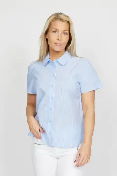 Vis detaljer for 2-biz Celina Shirt Light Blue  Billede af 2-biz Celina Shirt Light Blue