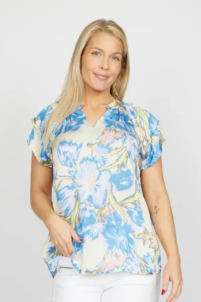 Billede af 2-biz Stine Blouse Blue Print