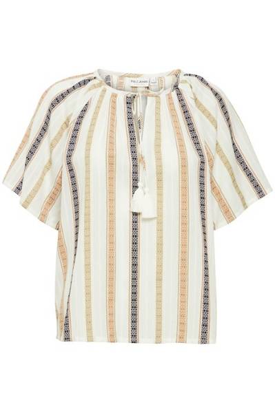 Billede af Pulz Melody Blouse Brown Stripe