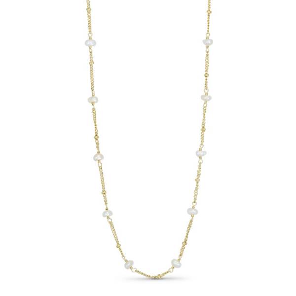 Billede af PURE Halskæde Goldplated Pearls