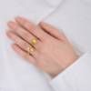 Billede af PURE Ring Zirkon Gold