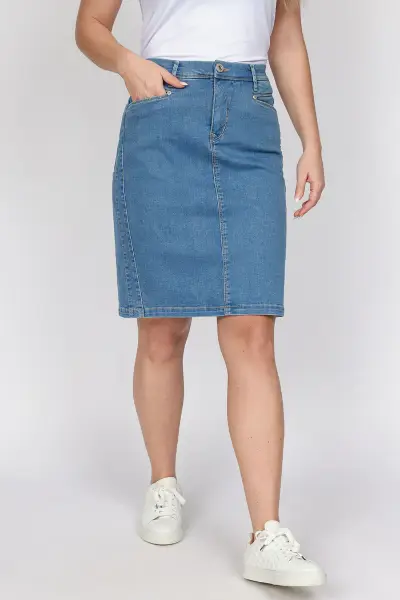 Billede af 2-Biz Banoko Skirt Light Denim