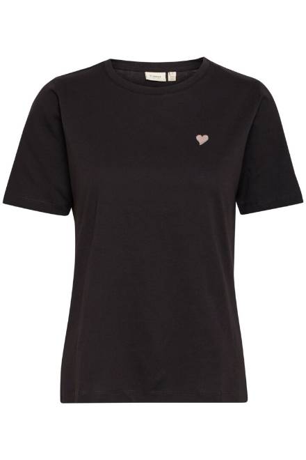 Billede af Fransa Heart Tee Black Mix