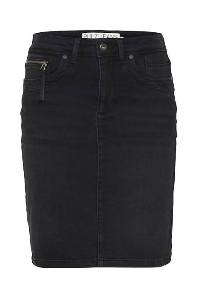 Billede af Pulz Karolina Skirt Blk Denim 