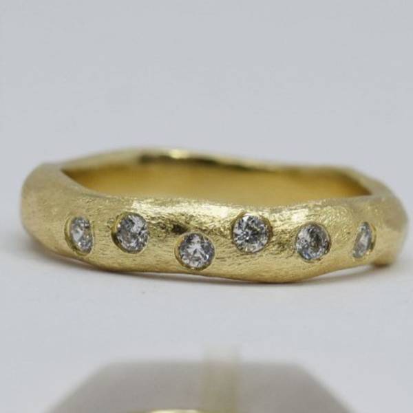 Billede af PURE Ring Zircones Goldplated