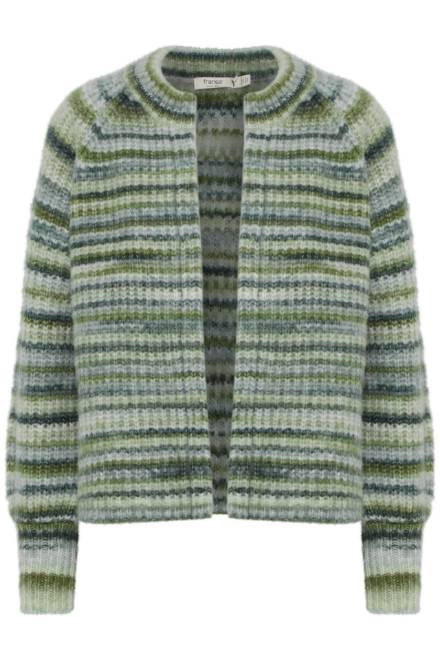 Billede af Fransa Manny Cardigan Army Strib