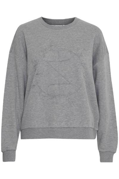 Billede af Pulz Tabita Sweat Medium Grey 