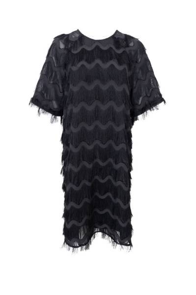 Billede af Black Colour Gatsby Dress Black