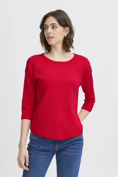 Billede af Fransa Zubasic Pullover Red