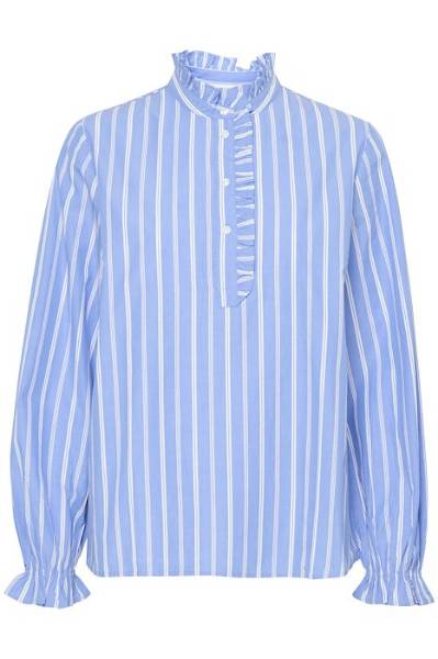 Billede af Pulz Maiken Shirt  Blue Stripe