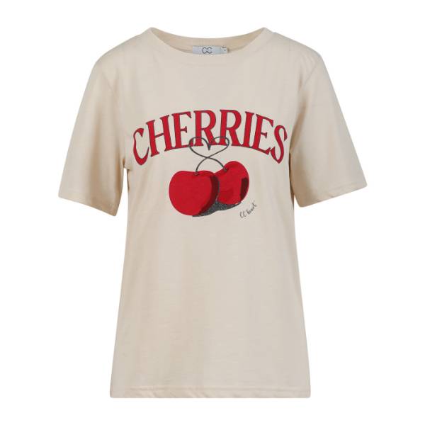 Billede af CC Heart T-shirt Cherries Creme