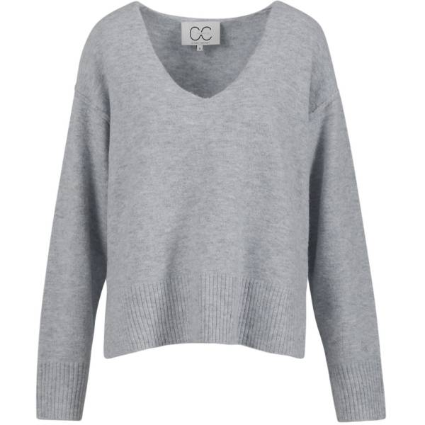 Billede af CC Empire Strik V-neck Grey Mel.