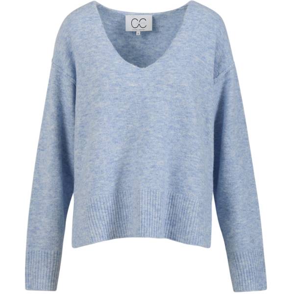 Billede af CC Empire Strik V-neck Blue Mel.