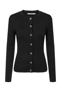 Vis detaljer for Rue de Femme Lope Knit Cardigan BLK Billede af Rue de Femme Lope Knit Cardigan BLK