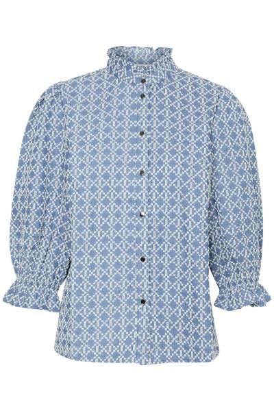 Billede af Pulz Fenya Blouse Blue Print