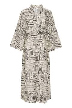 Vis detaljer for Pulz Esme Dress Blk/ Creme 50209168 Billede af Pulz Esme Dress Blk/ Creme 50209168