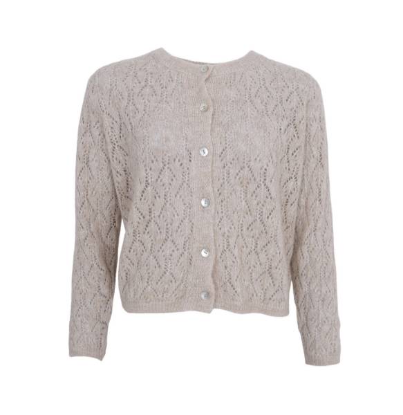 Billede af Black Colour Pin Cardigan Creme