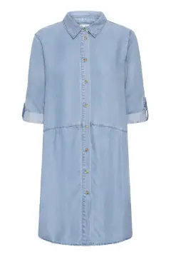 Vis detaljer for Pulz Beverly Dress Denim 50209022 Billede af Pulz Beverly Dress Denim 50209022