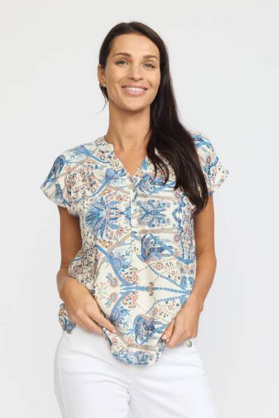 Billede af 2-Biz Kaela Shirt  Blue Print