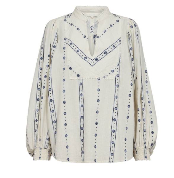 Billede af Gossia Vibe Shirt Creme Blue Flower