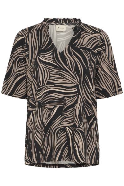 Billede af Fransa Flora Tee Blk Art