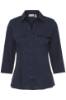 Billede af Fransa Pastin Shirt Navy Rib effekt