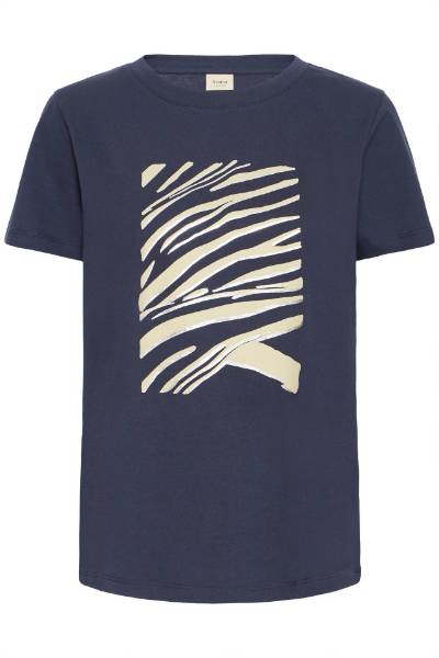 Billede af Fransa Zebras Tee Navy