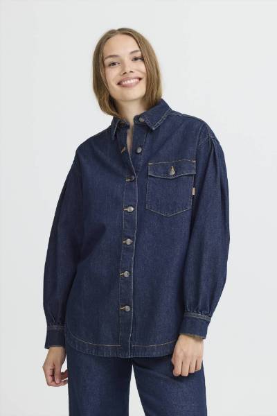 Billede af Pulz Lira Shirt Dark Denim