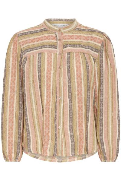 Billede af Pulz Nila Shirt Beige Stripe