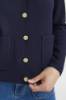 Billede af Pulz Sara  Cardigan Navy Guld knap