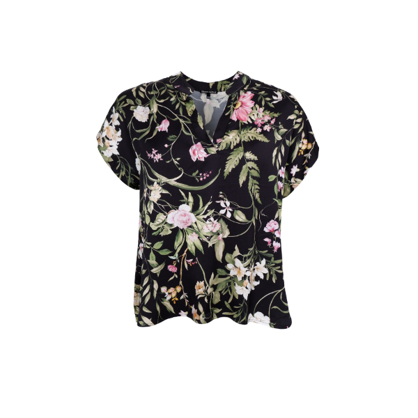 Billede af Black Colour Zennia Shirt Blk Flowe
