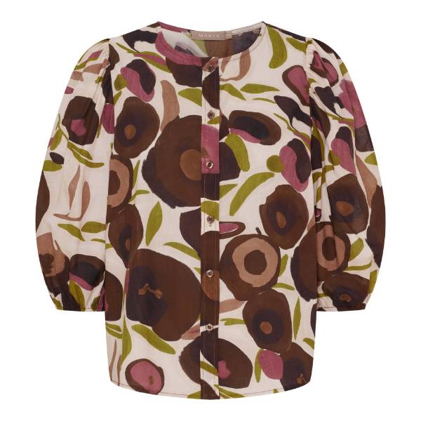 Billede af Marta Evelina Shirt Brown Print