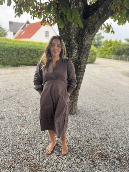 Billede af Culture Antoniett Rib Dress Mocca