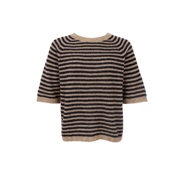 Billede af Black Colour Dell Striped Jumper Bl