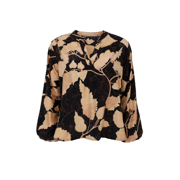 Billede af Black Colour Luna Shirt Fall Leaf