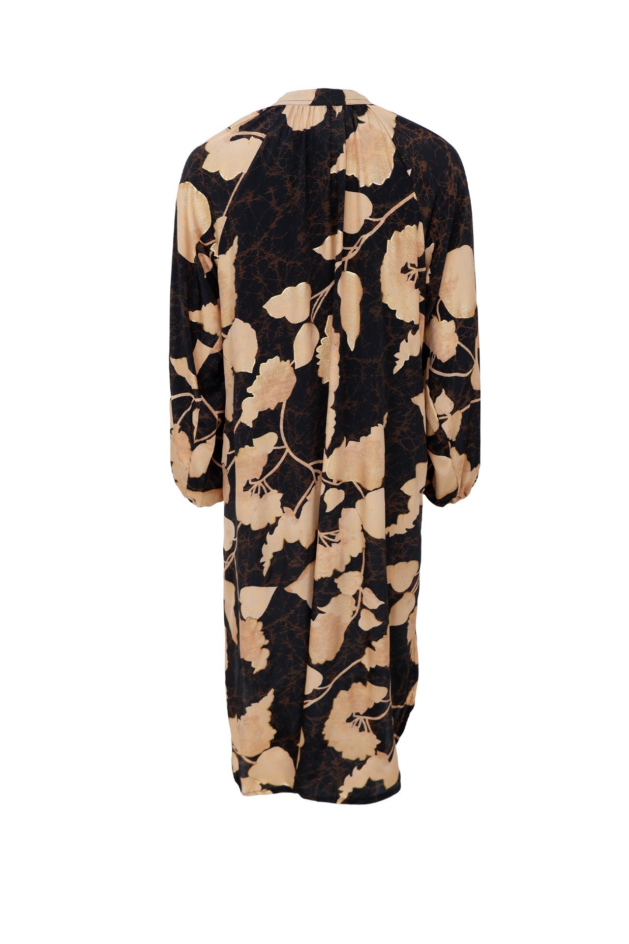 Black Colour Nelly dress fall leaf
