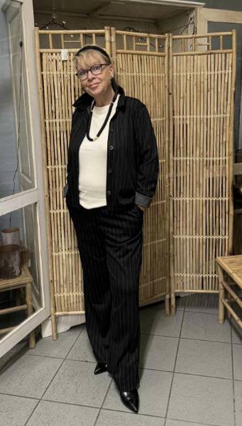 Billede af Masai  Palmera Pant Blk stripe