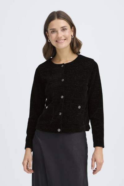 Billede af Fransa Malaya Cardigan Sort Lurex