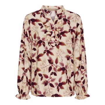 Vis detaljer for Marta Jocelibe Shirt Creme/wine Billede af Marta Jocelibe Shirt Creme/wine