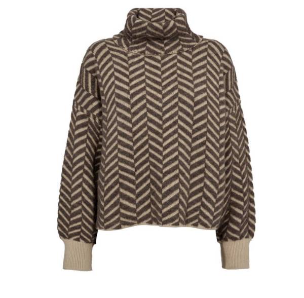 Billede af Gossia Gina Sweater Sand Brown Mix