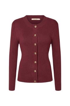 Vis detaljer for Rue de Femme Lope Cardigan  Wine Billede af Rue de Femme Lope Cardigan  Wine