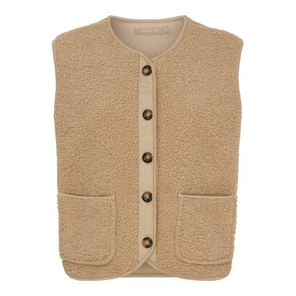Billede af Marta Emmie Vest Lys Brun 