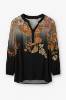 Billede af 2-Biz Rina Blouse Black Flowers